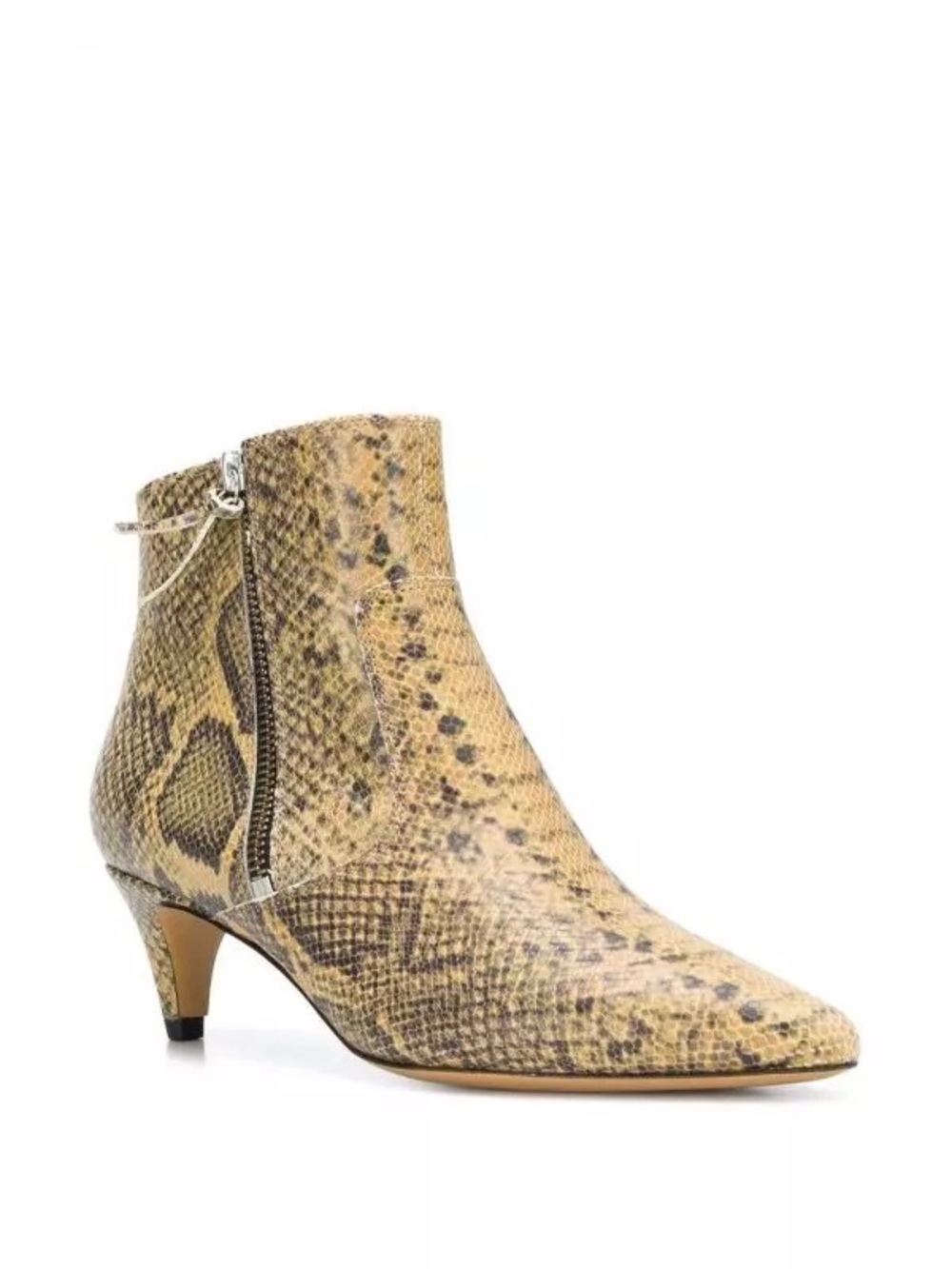 Isabel Marant Snake-Print Ankle Booties 39